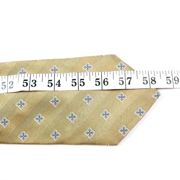 Brooks Brothers Makers Men Tie Pure Silk Geometric - Picture 6 of 6